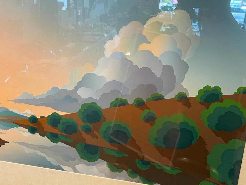 DOUG WEST AMERICAN ARTIST HORS DE COMMERCE SERIGRAPH TITLED APPROACH A DREAM 1984 - 3