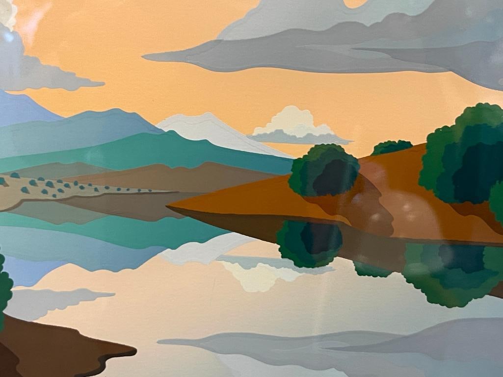 DOUG WEST AMERICAN ARTIST HORS DE COMMERCE SERIGRAPH TITLED APPROACH A DREAM 1984 - 5