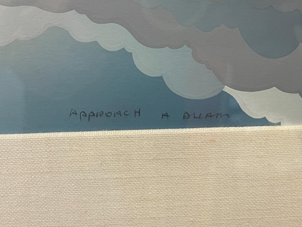 DOUG WEST AMERICAN ARTIST HORS DE COMMERCE SERIGRAPH TITLED APPROACH A DREAM 1984 - 6