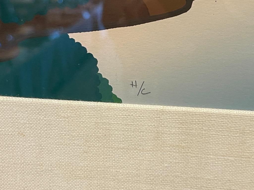 DOUG WEST AMERICAN ARTIST HORS DE COMMERCE SERIGRAPH TITLED APPROACH A DREAM 1984 - 7