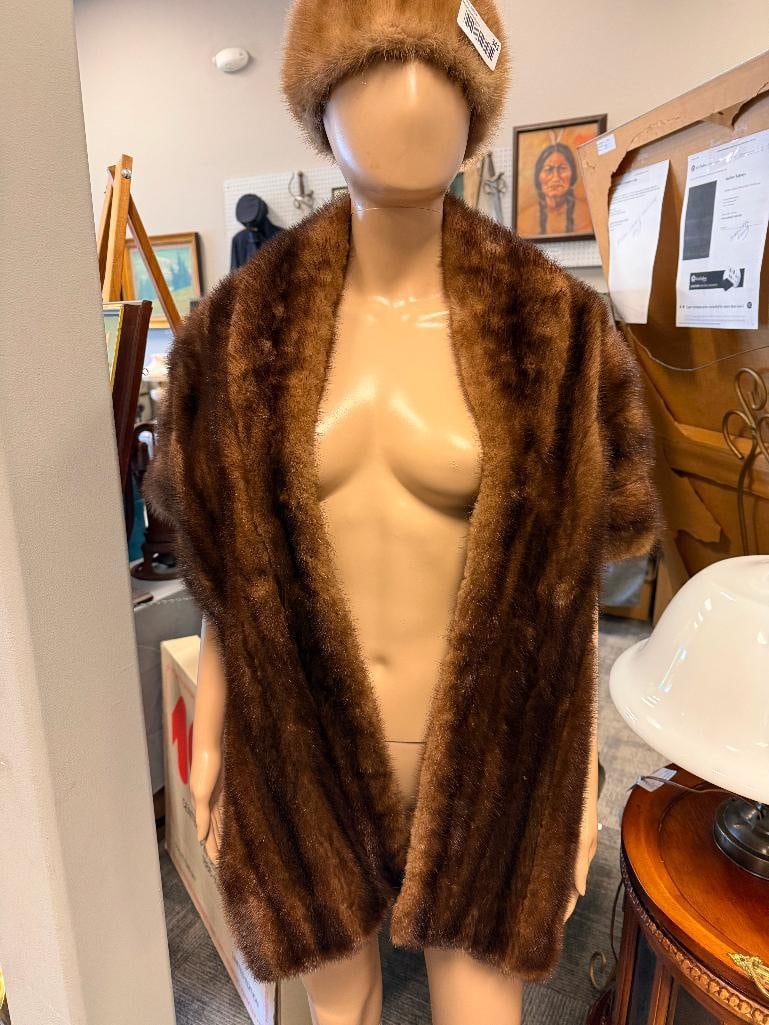 CITY PARIS SAN FRANCISCO LADIES MINK SHOULDER WRAP - 3