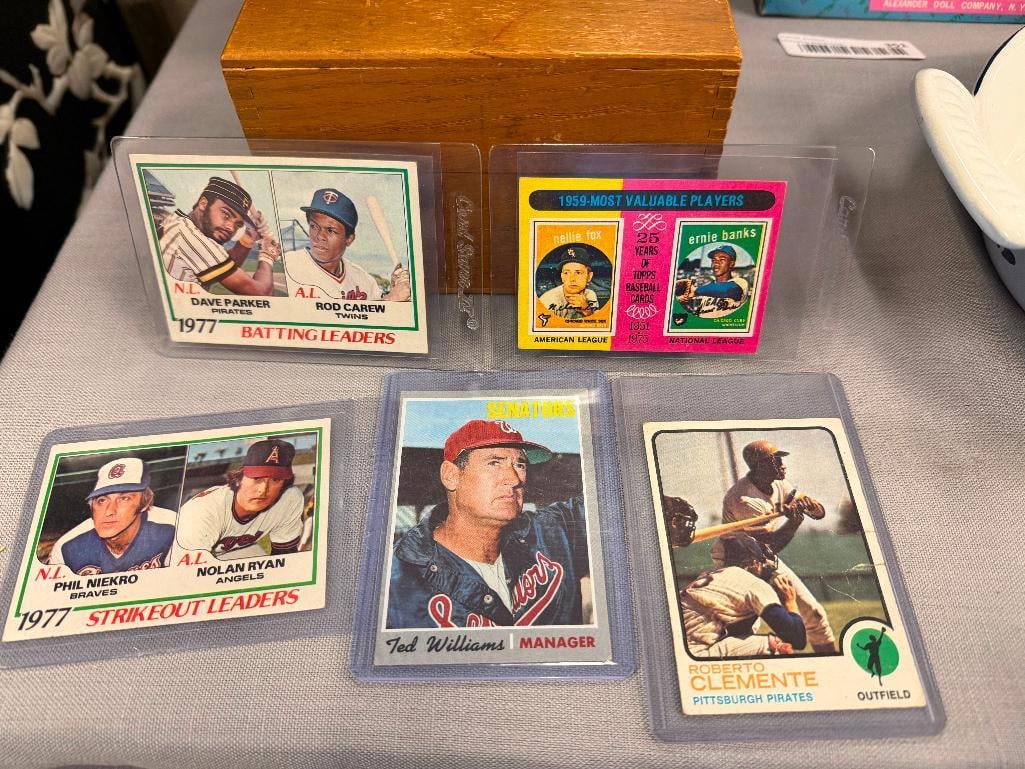 1950'S - 1970'S BASEBALL CARDS ROBERTO CLEMENTE, TED WILLIAMS, WILLIE STARGELL, PETE ROSE HOF - 4