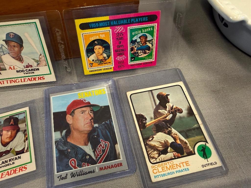 1950'S - 1970'S BASEBALL CARDS ROBERTO CLEMENTE, TED WILLIAMS, WILLIE STARGELL, PETE ROSE HOF - 5