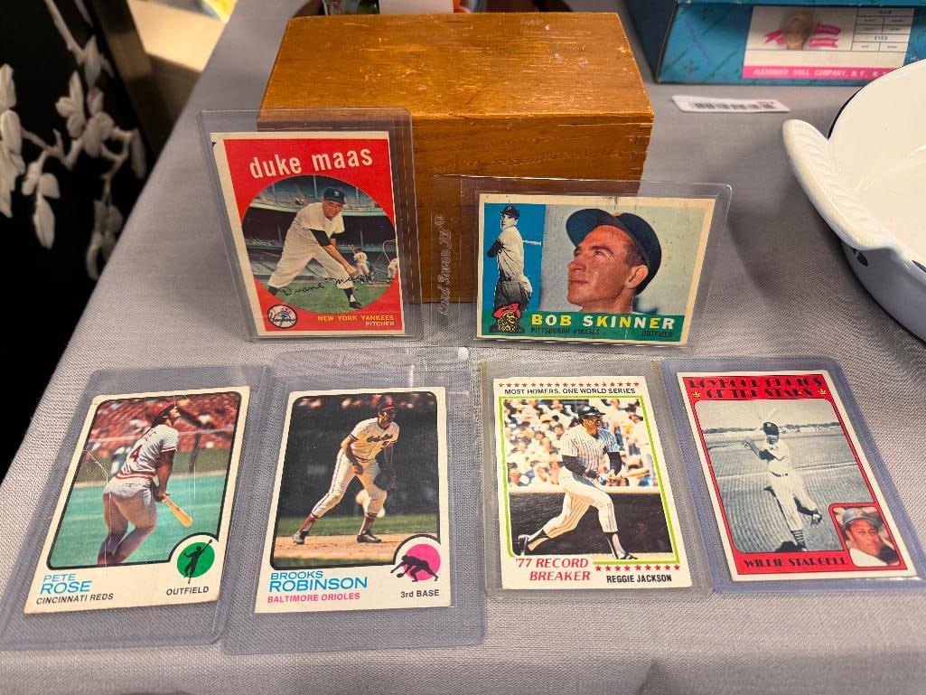 1950'S - 1970'S BASEBALL CARDS ROBERTO CLEMENTE, TED WILLIAMS, WILLIE STARGELL, PETE ROSE HOF - 7