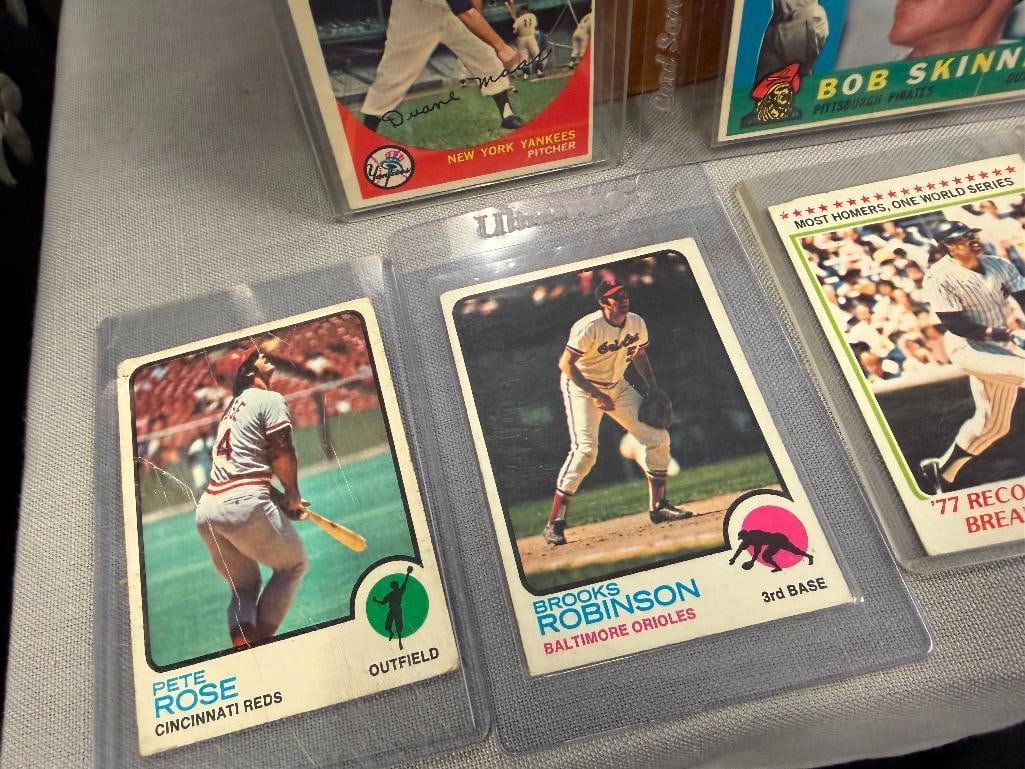 1950'S - 1970'S BASEBALL CARDS ROBERTO CLEMENTE, TED WILLIAMS, WILLIE STARGELL, PETE ROSE HOF - 8