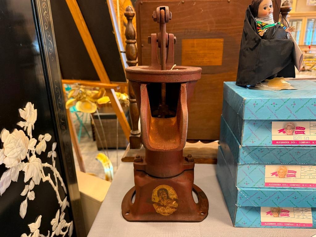 ANTIQUE 2 RED JACKET MFG. COMPANY CAST IRON HAND PUMP - 2