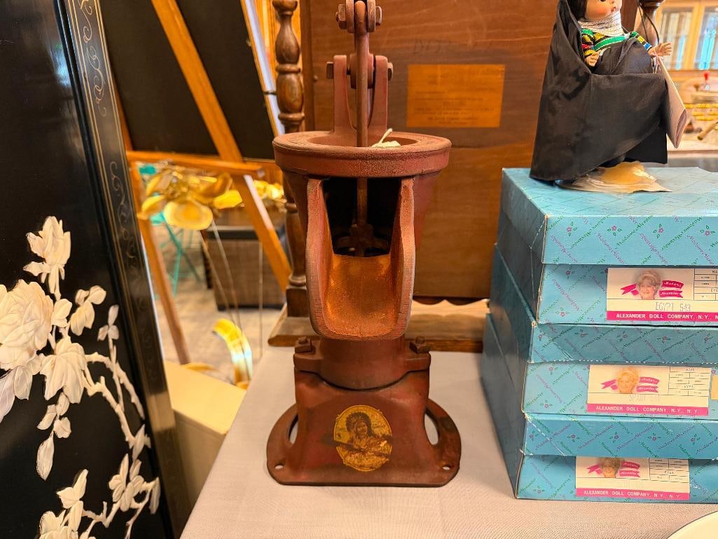 ANTIQUE 2 RED JACKET MFG. COMPANY CAST IRON HAND PUMP - 3