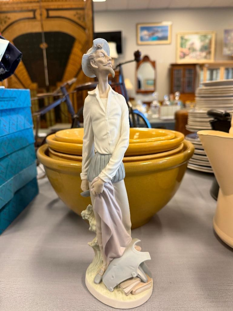 LLADRO FINE PORCELAIN FIGURINE DON QUIXOTE NO. 4854 MADE IN SPAIN INTRODUCED IN 1973 - 3