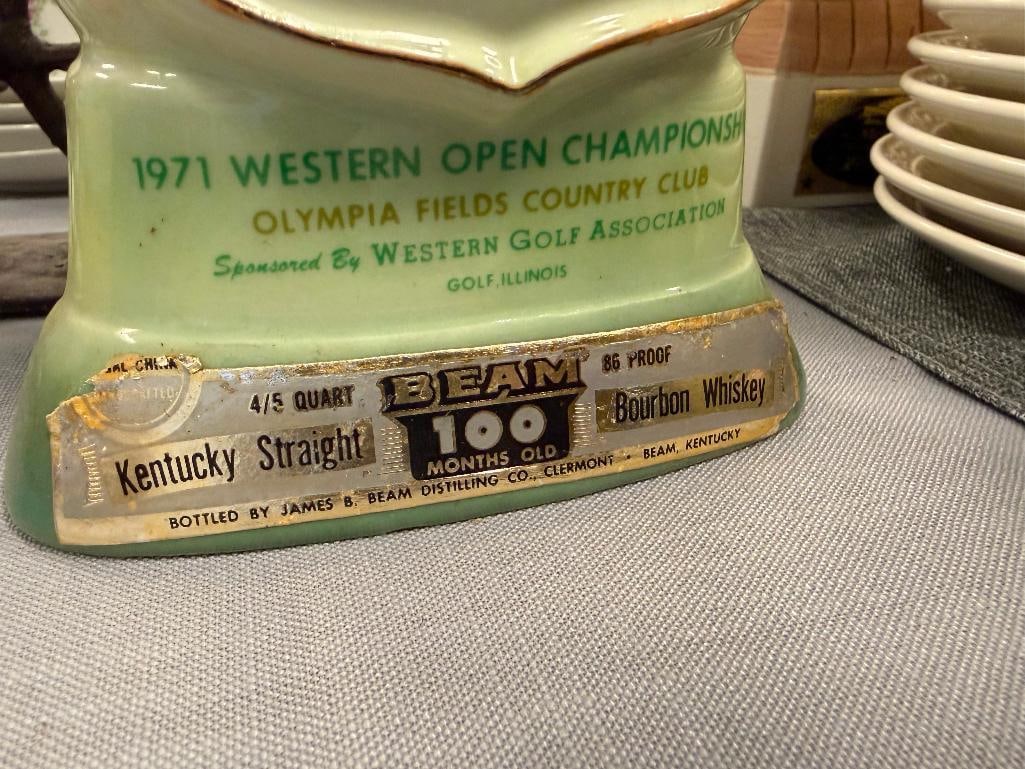 SIX VINTAGE PORCELAIN / CHINA FIGURAL DECANTERS CYRUS NOBLE, REGAL CHINA, W.A. LEGACY - 15