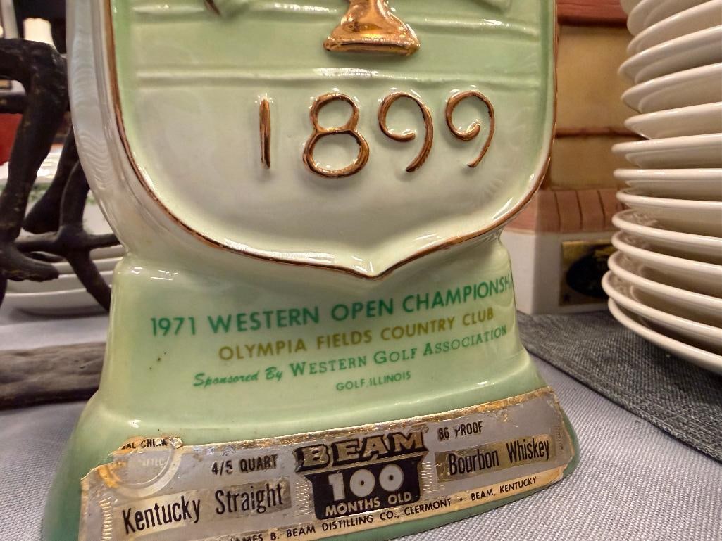 SIX VINTAGE PORCELAIN / CHINA FIGURAL DECANTERS CYRUS NOBLE, REGAL CHINA, W.A. LEGACY - 16