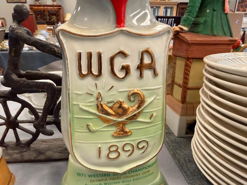 SIX VINTAGE PORCELAIN / CHINA FIGURAL DECANTERS CYRUS NOBLE, REGAL CHINA, W.A. LEGACY - 17