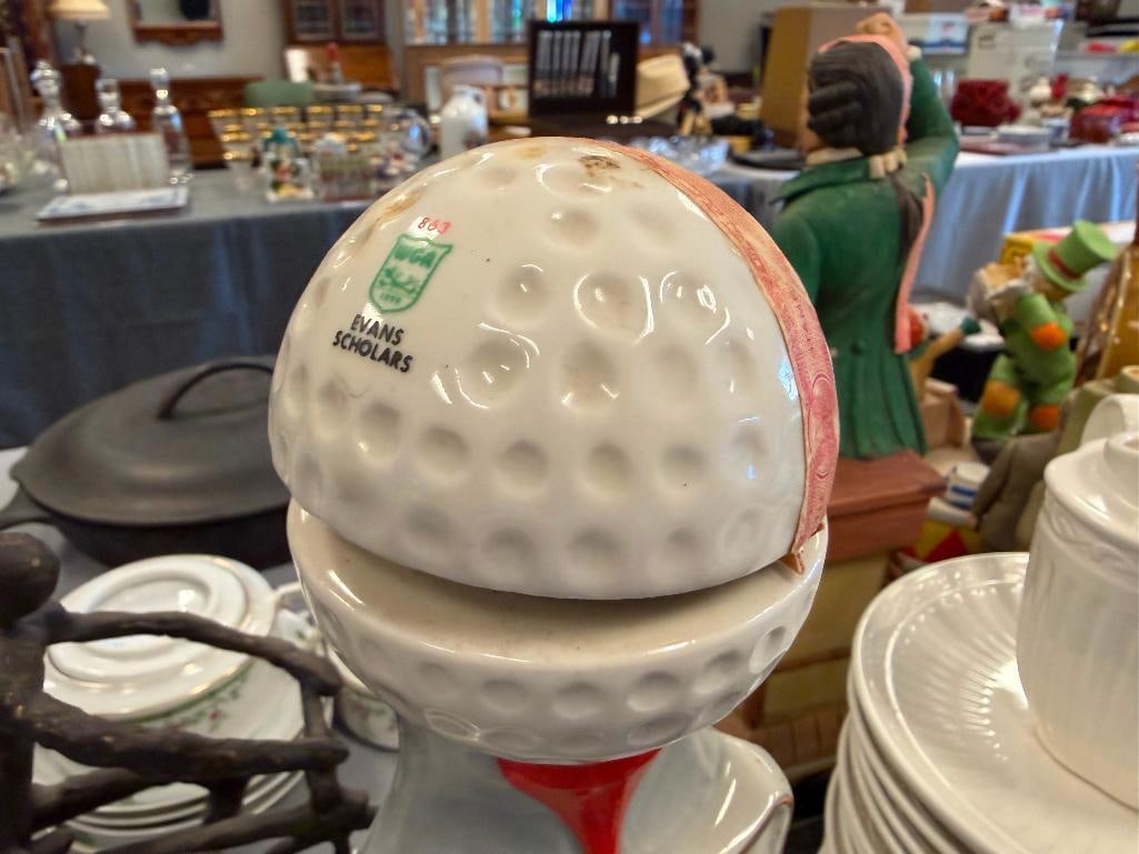 SIX VINTAGE PORCELAIN / CHINA FIGURAL DECANTERS CYRUS NOBLE, REGAL CHINA, W.A. LEGACY - 18