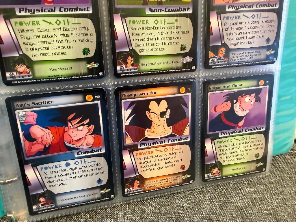 2000 SCORE DRAGON BALL-Z SAIYAN SAGA GAME PLAYING CARDS OVER 200 CARDS - 4