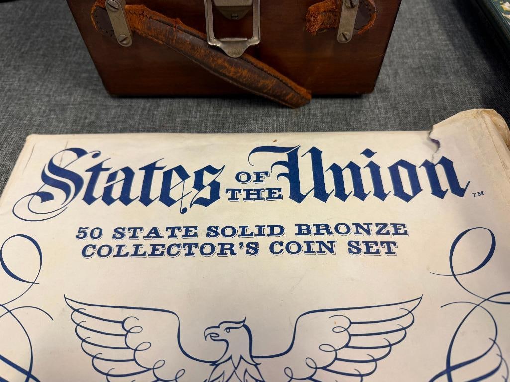 1969 SHELL CO. STATES OF THE UNION 50 STATE SOLID BRONZE COLLECTOR'S COIN SET - 4
