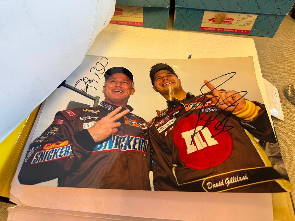 NASCAR COLLECTIBLES DIE-CAST CAR, NASCAR VAULT COLLECTIBLES BOOK, AND AUTOGRAPHS BY VARIOUS DRIVERS - 13