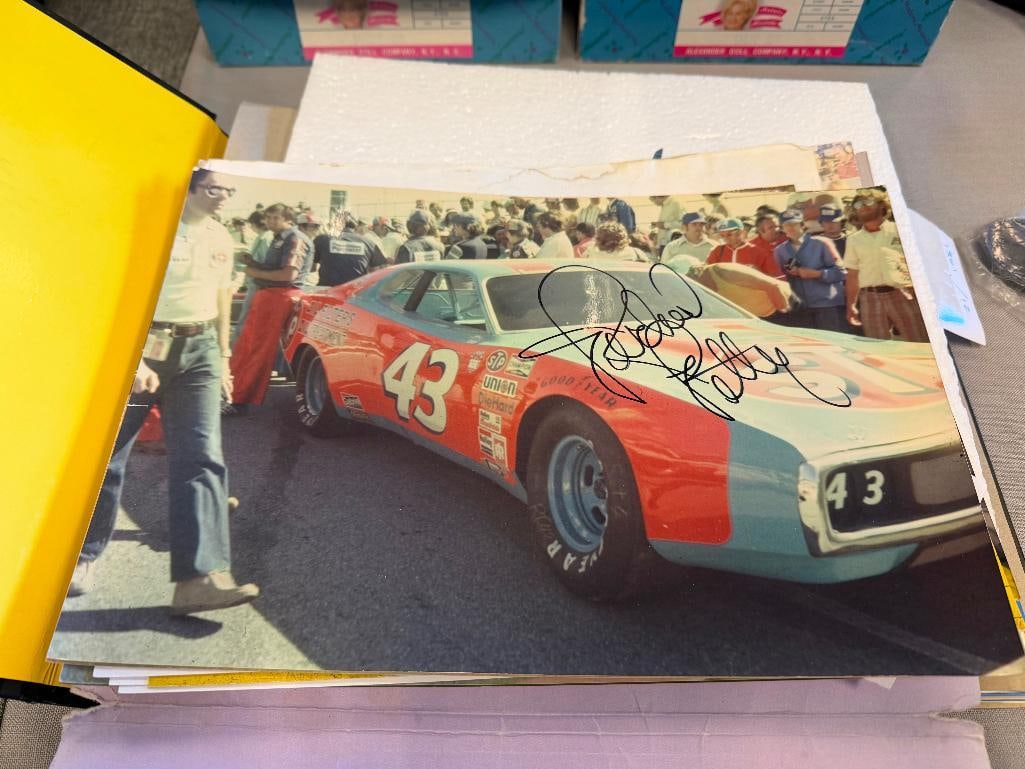 NASCAR COLLECTIBLES DIE-CAST CAR, NASCAR VAULT COLLECTIBLES BOOK, AND AUTOGRAPHS BY VARIOUS DRIVERS - 8