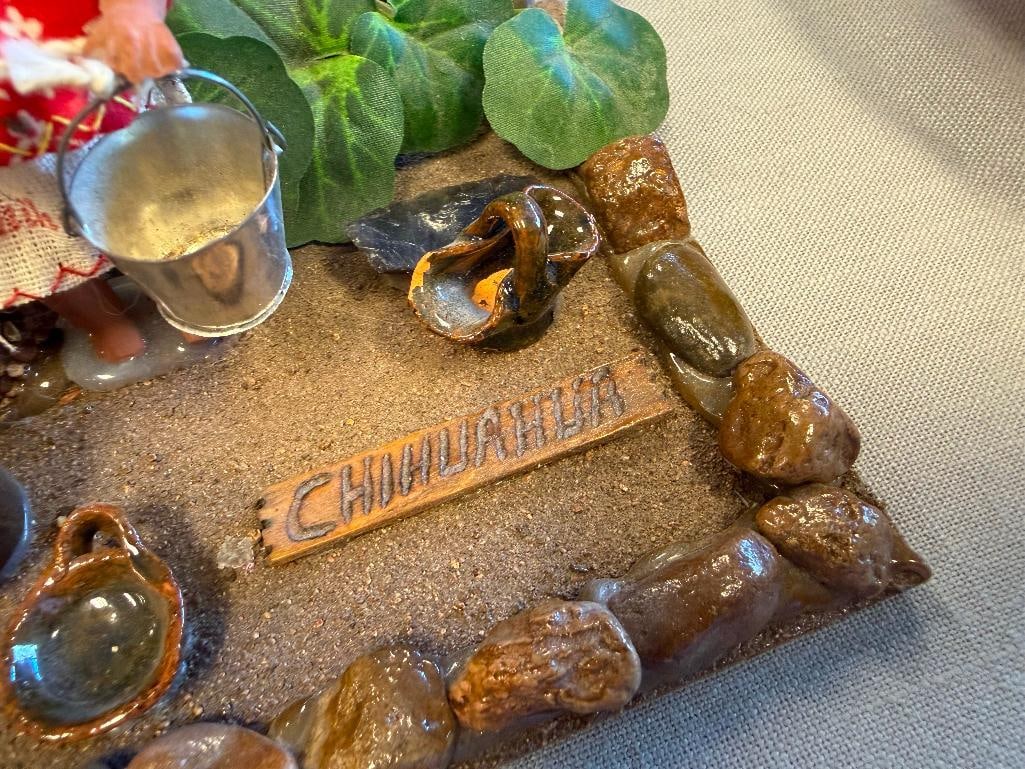 CHIHUAHUA, MEXICO FOLK ART DIORAMA SOUVENIR - 3