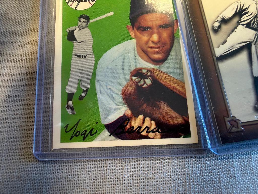 ASSORTED BASEBALL HOF PLAYER CARDS YOGI BERRA, JOHNNY BENCH, HARMON KILLEBREW, BABE RUTH, TY COBB - 10
