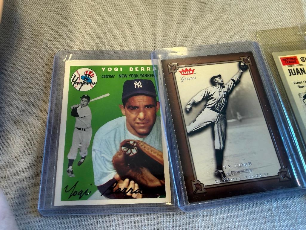 ASSORTED BASEBALL HOF PLAYER CARDS YOGI BERRA, JOHNNY BENCH, HARMON KILLEBREW, BABE RUTH, TY COBB - 8