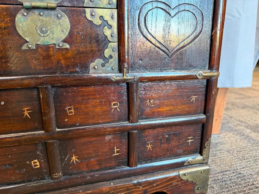 EARLY 20TH CENTURY KOREAN APOTHECARY / MEDICINE CABINET - 6