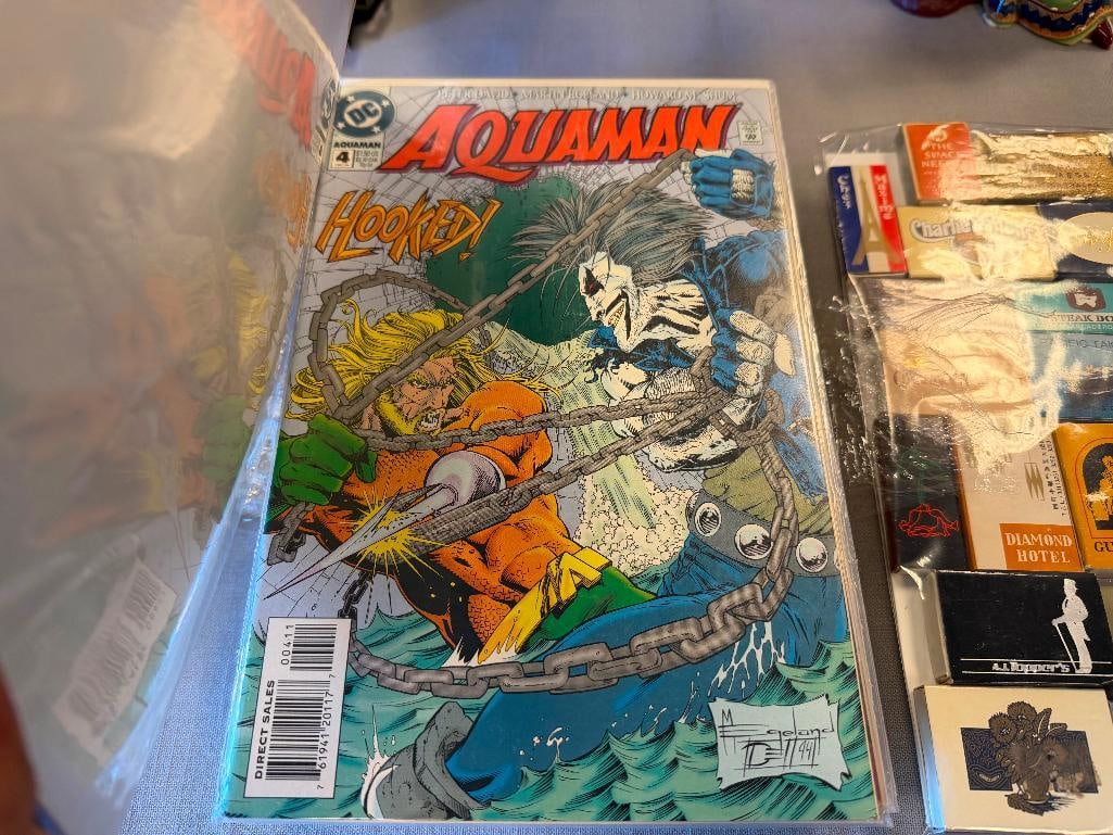 27 ASSORTED DC COMICS AQUAMAN AND JUSTICE LEAGUE COMIC BOOKS - 6