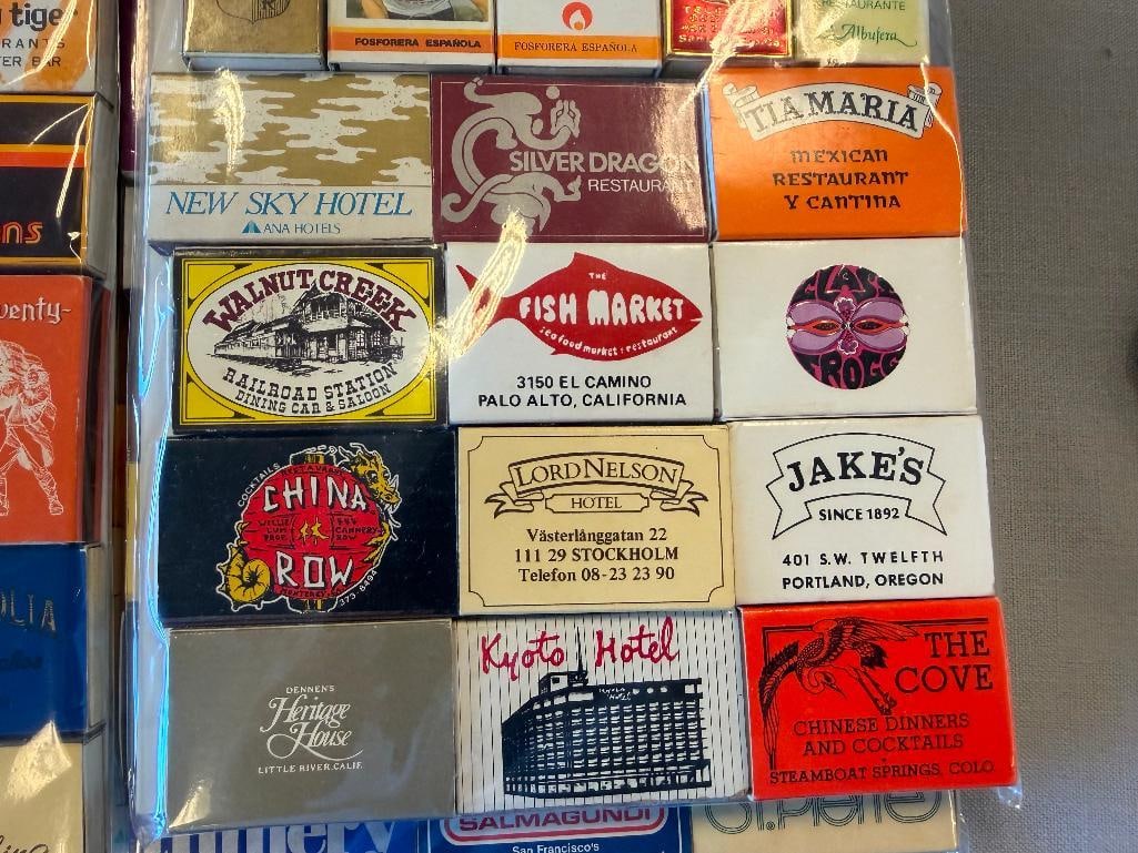 OVER 100 ASSORTED COLLECTIBLE MATCHBOOKS ADVERTISMENT, RESTAURANTS, HOTELS, CASINOS - 10