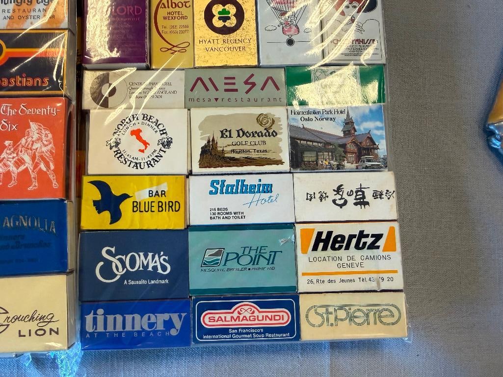 OVER 100 ASSORTED COLLECTIBLE MATCHBOOKS ADVERTISMENT, RESTAURANTS, HOTELS, CASINOS - 12