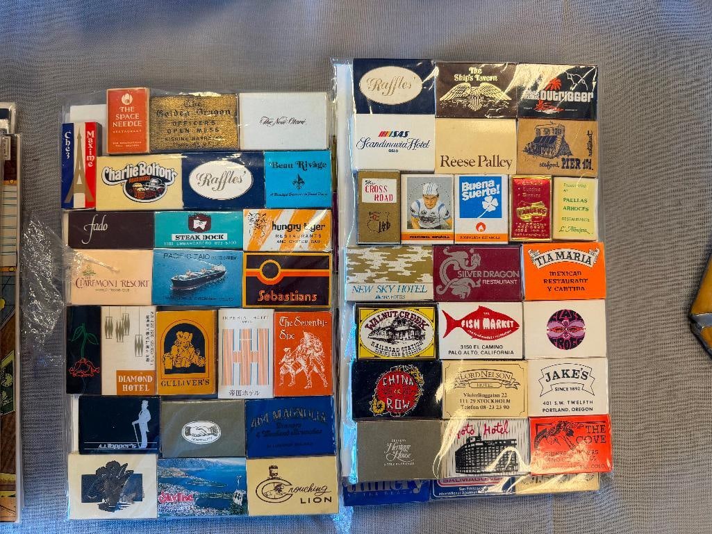 OVER 100 ASSORTED COLLECTIBLE MATCHBOOKS ADVERTISMENT, RESTAURANTS, HOTELS, CASINOS - 2