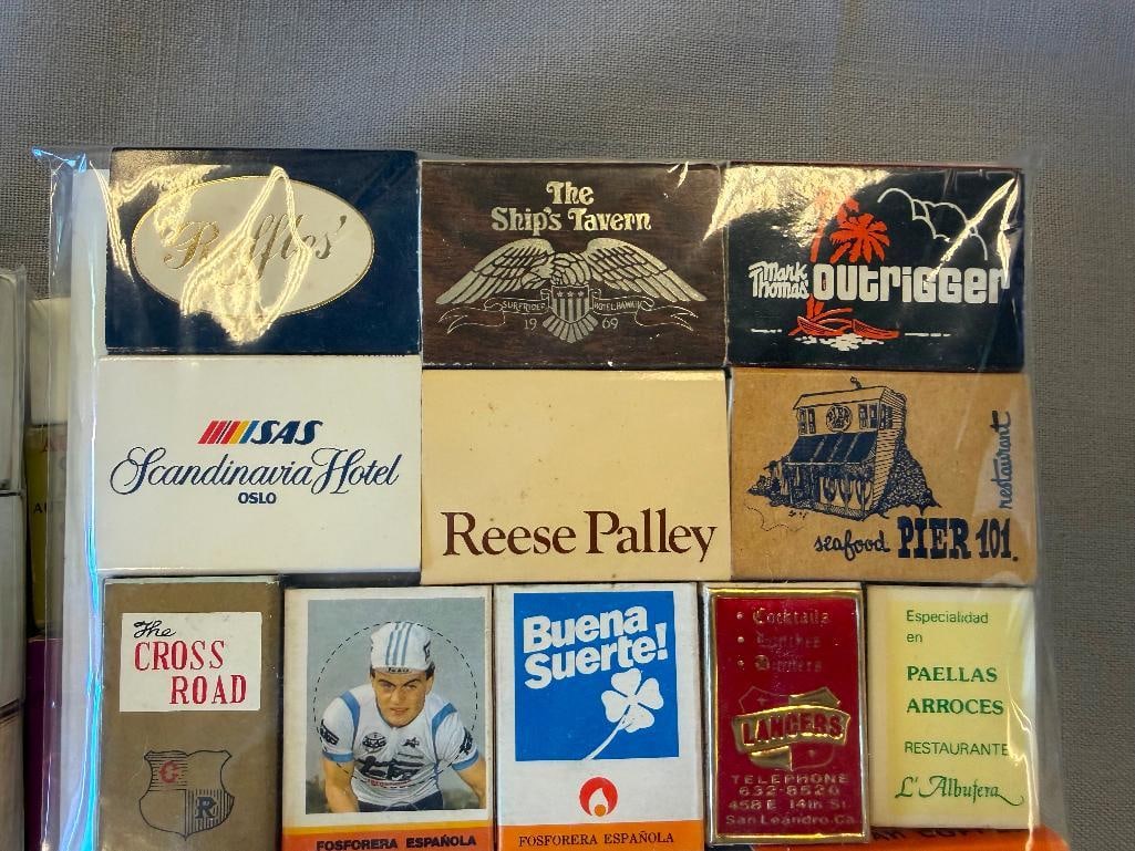 OVER 100 ASSORTED COLLECTIBLE MATCHBOOKS ADVERTISMENT, RESTAURANTS, HOTELS, CASINOS - 9