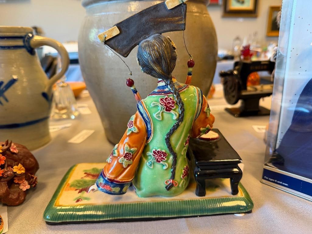 CHINA SHIWAN WUCAI CERAMIC FEMALE FIGURES - 7