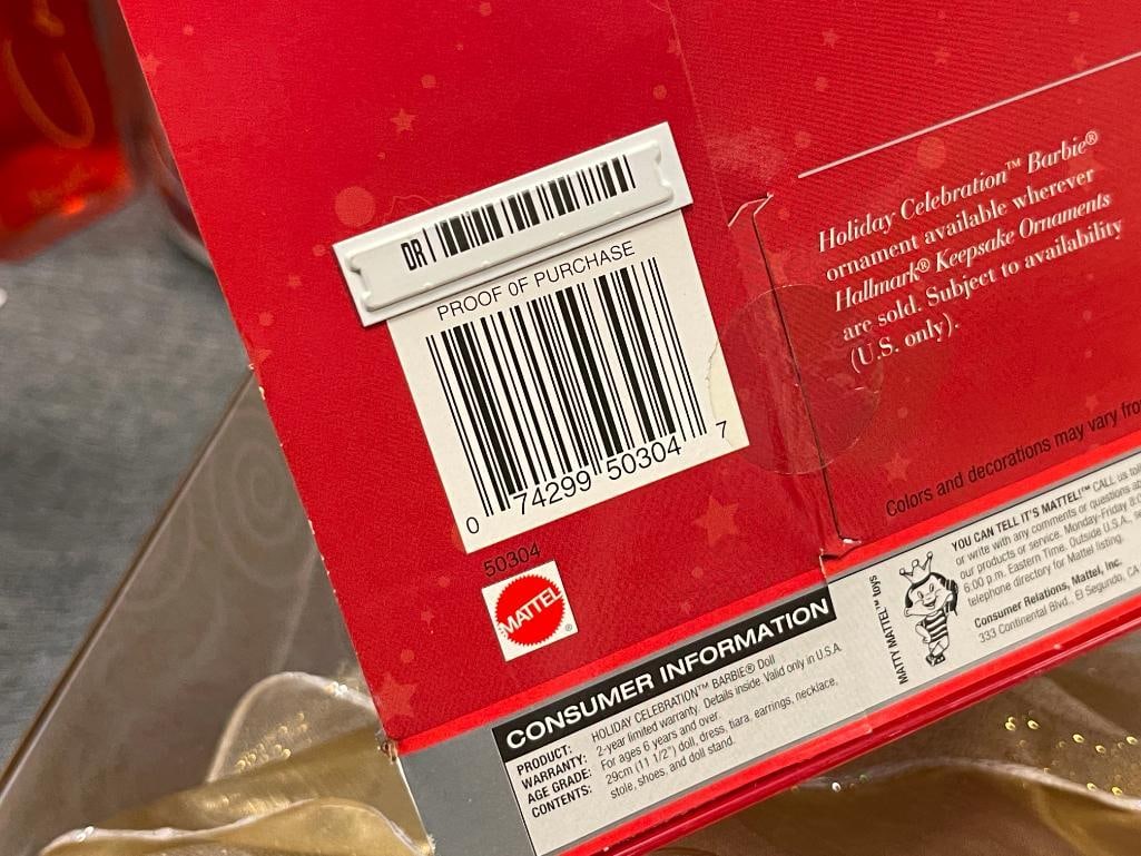 BARBIE DOLLS BY MATTEL 2000 CELEBRATION, 2001 HOLIDAY, AND 2002 HOLIDAY BARBIE IN ORIGINAL PACKAG... - 11