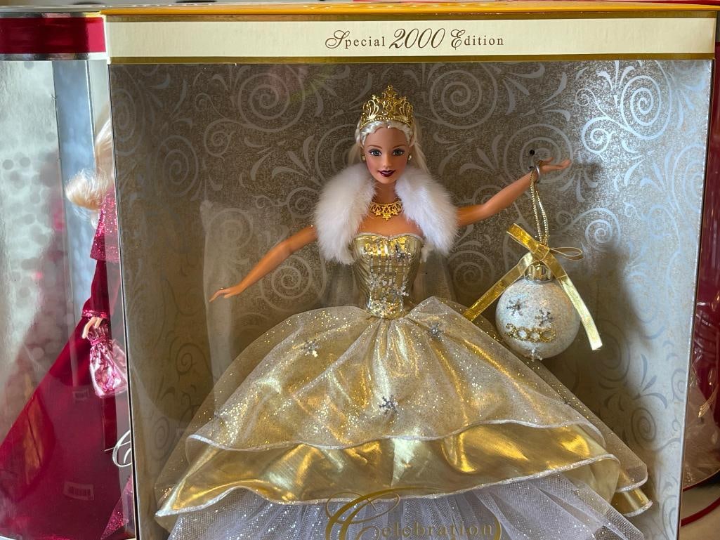 BARBIE DOLLS BY MATTEL 2000 CELEBRATION, 2001 HOLIDAY, AND 2002 HOLIDAY BARBIE IN ORIGINAL PACKAG... - 13