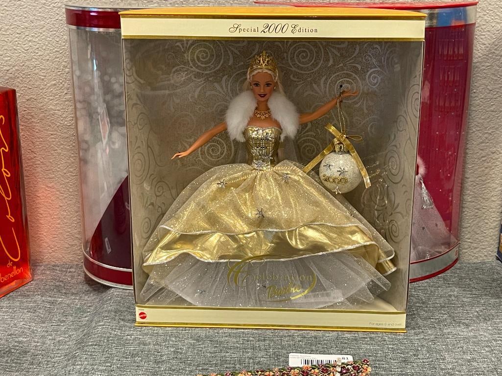 BARBIE DOLLS BY MATTEL 2000 CELEBRATION, 2001 HOLIDAY, AND 2002 HOLIDAY BARBIE IN ORIGINAL PACKAG... - 2