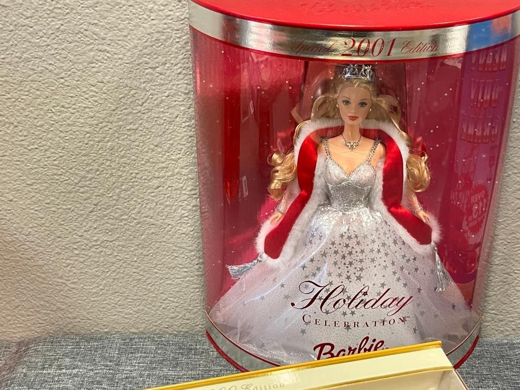 BARBIE DOLLS BY MATTEL 2000 CELEBRATION, 2001 HOLIDAY, AND 2002 HOLIDAY BARBIE IN ORIGINAL PACKAG... - 8