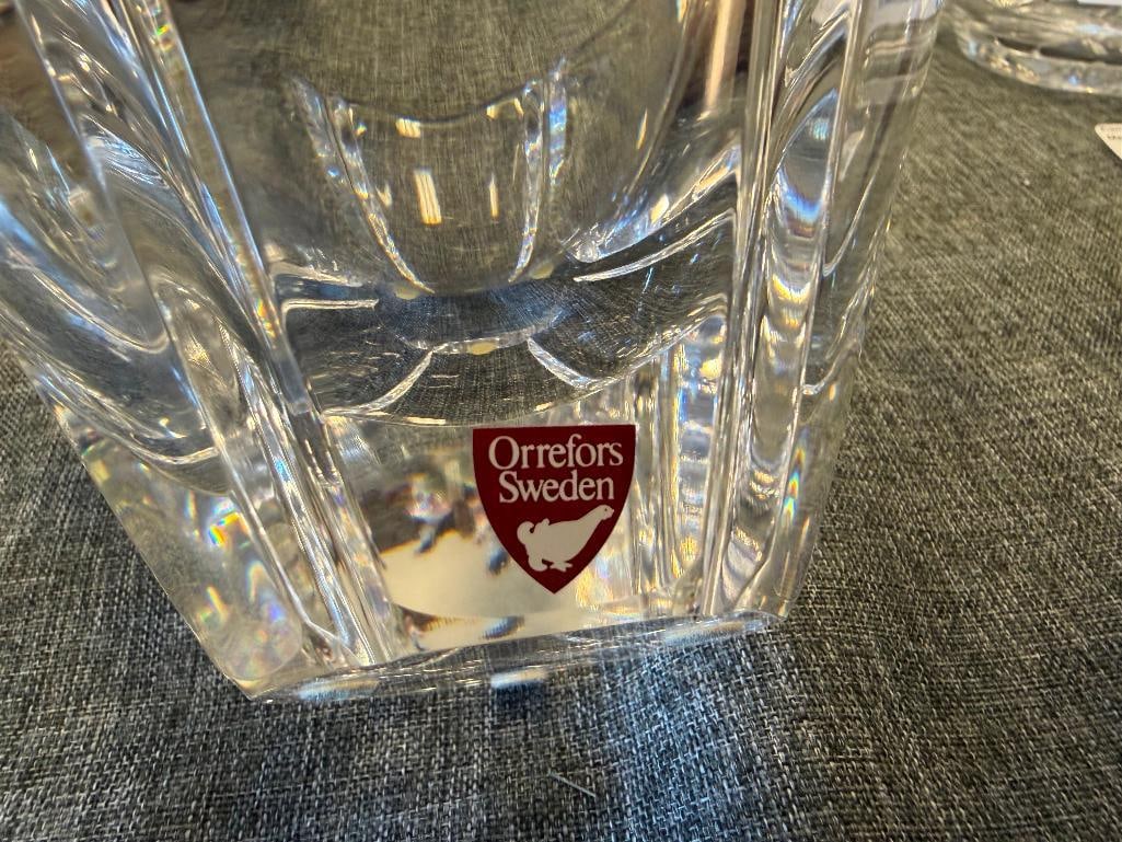 ORREFORS FINE SWEDISH CRYSTAL ORION AND CORONA PATTERN BOWLS - 13