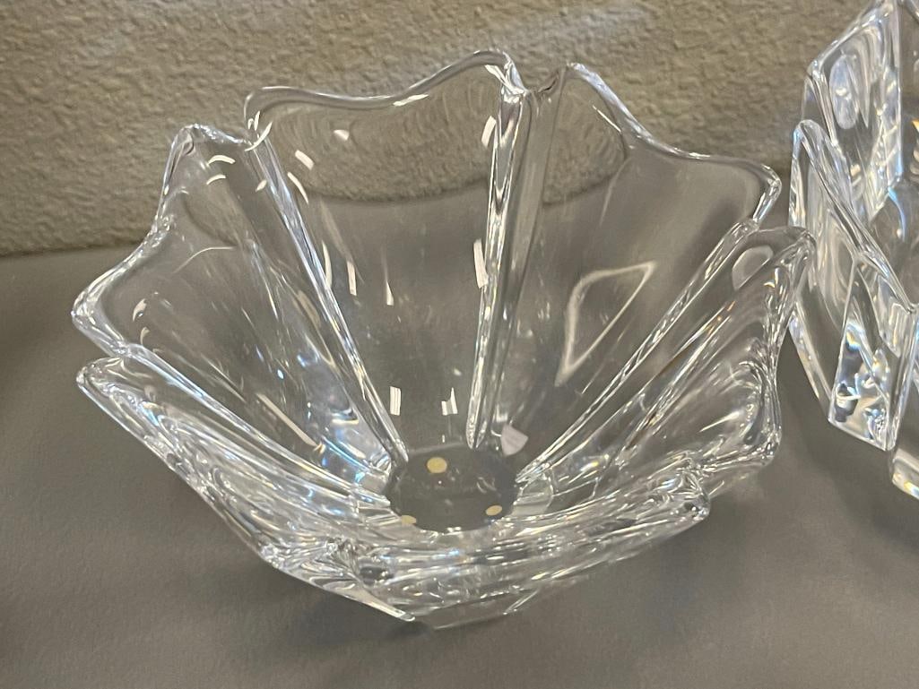 ORREFORS FINE SWEDISH CRYSTAL ORION AND CORONA PATTERN BOWLS - 4