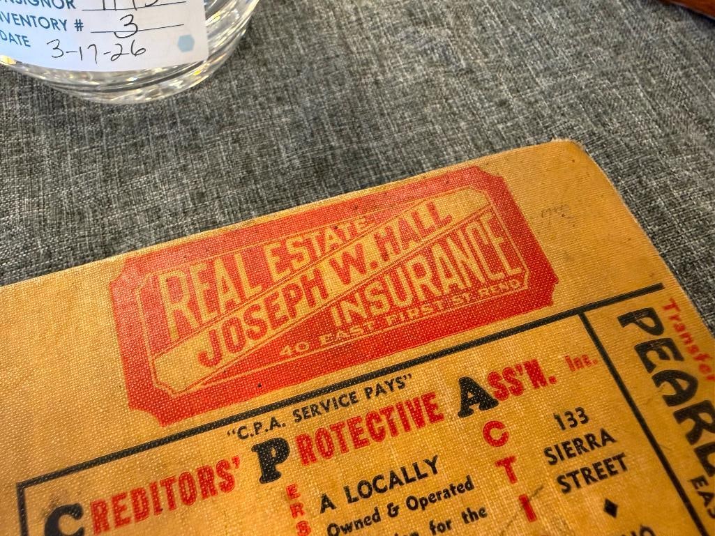 1937 POLK'S RENO, NEVADA CITY DIRECTORY INCLUDING WASHOE COUNTY AND CARSON CITY - 3