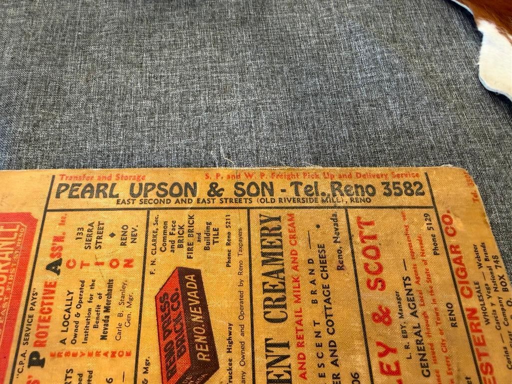 1937 POLK'S RENO, NEVADA CITY DIRECTORY INCLUDING WASHOE COUNTY AND CARSON CITY - 6