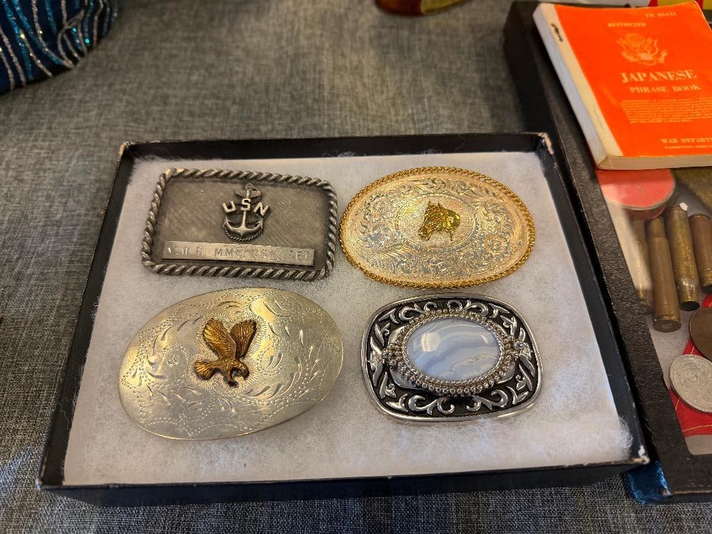 WESTERN AND NAVY MENS BELT BUCKLES - 2