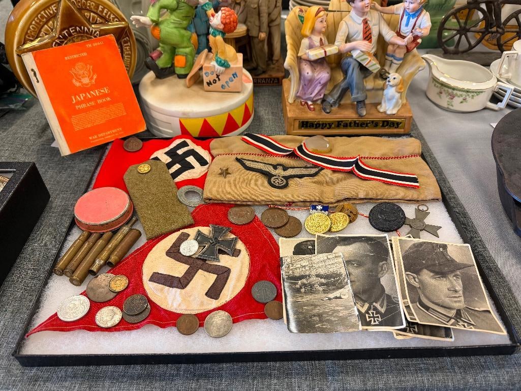 WWII ERA COLLECTIBLES CURRENCY, PHOTOGRAPH, CAP, PATCH, ETC. - 2