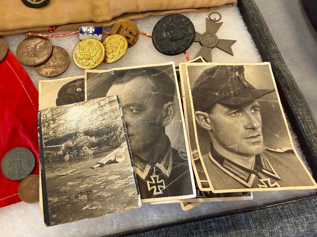 WWII ERA COLLECTIBLES CURRENCY, PHOTOGRAPH, CAP, PATCH, ETC. - 3