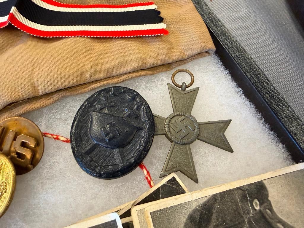 WWII ERA COLLECTIBLES CURRENCY, PHOTOGRAPH, CAP, PATCH, ETC. - 5