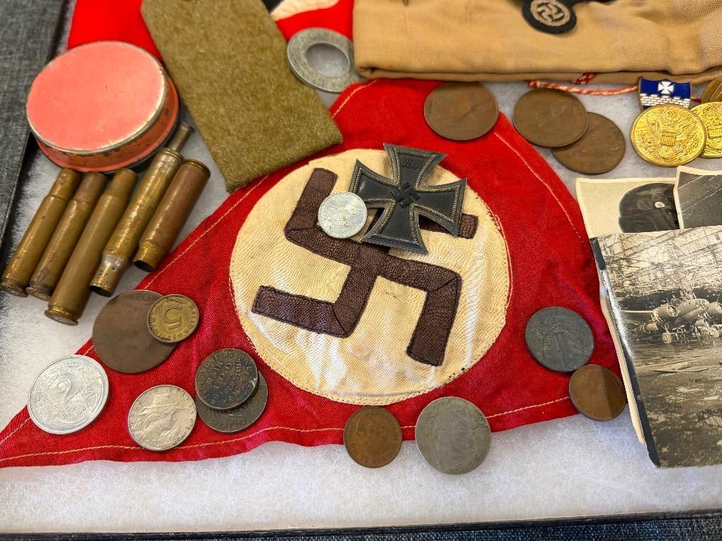 WWII ERA COLLECTIBLES CURRENCY, PHOTOGRAPH, CAP, PATCH, ETC. - 6