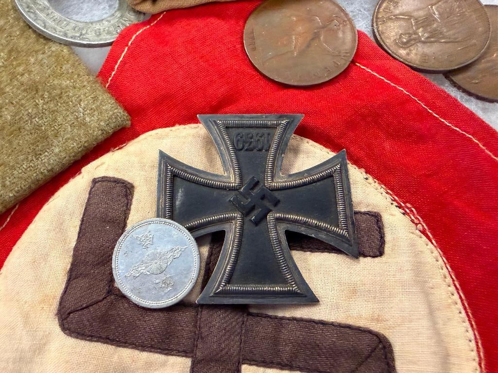 WWII ERA COLLECTIBLES CURRENCY, PHOTOGRAPH, CAP, PATCH, ETC. - 7