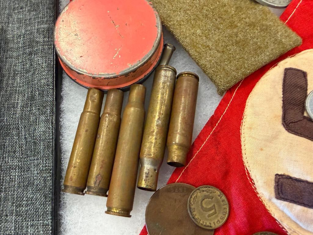 WWII ERA COLLECTIBLES CURRENCY, PHOTOGRAPH, CAP, PATCH, ETC. - 8