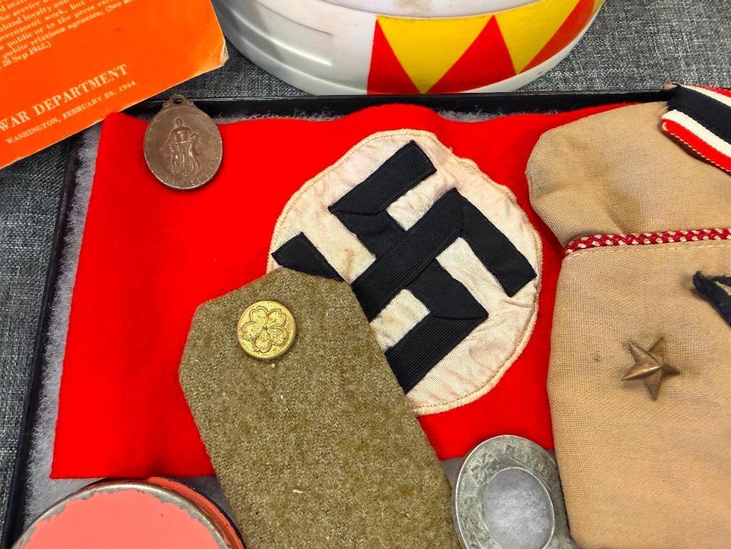 WWII ERA COLLECTIBLES CURRENCY, PHOTOGRAPH, CAP, PATCH, ETC. - 9