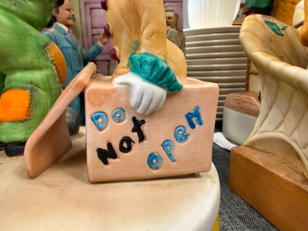 SIX PORCELAIN AND CHINA COLLECTIBLE DECANTERS GRENADIER, LIONSTONE, REGAL CHINA - 8