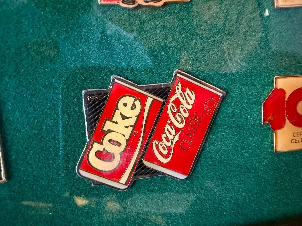 1886-1986 COCA-COLA CENTENNIAL CELEBRATION PIN SERIES COLLECTION COMPLETE - 5