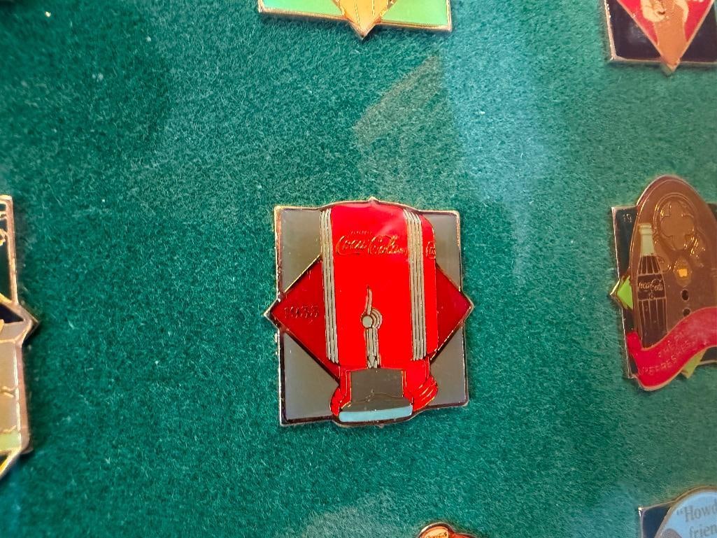 1886-1986 COCA-COLA CENTENNIAL CELEBRATION PIN SERIES COLLECTION COMPLETE - 7