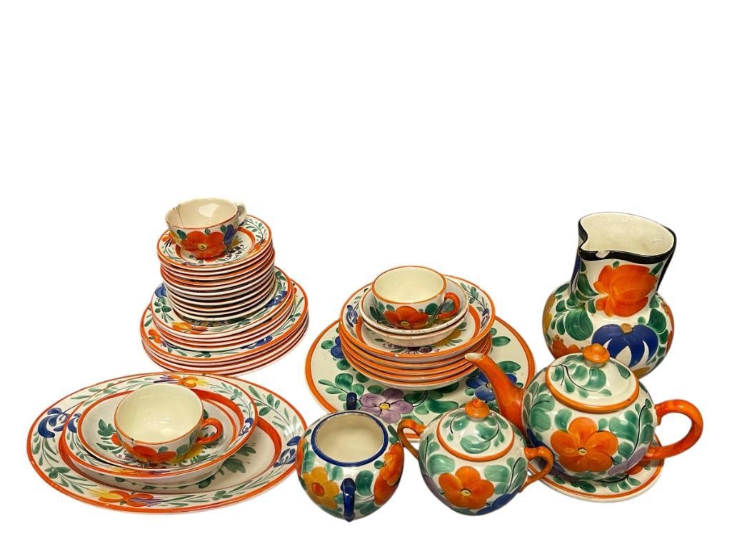 VINTAGE HAND PAINTED CZECHOSLOVAKIA FLORAL PATTERN CHINA - 3